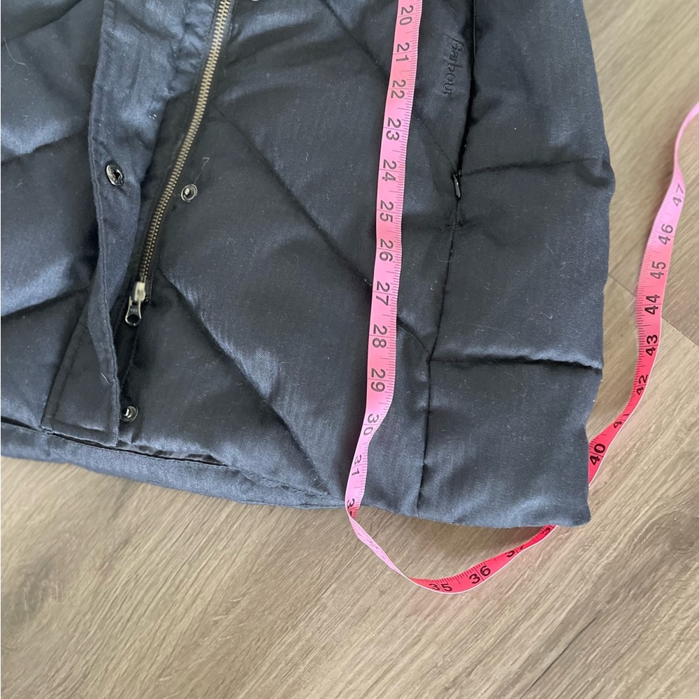 Barbour Waylite Quilted Puffer Coat Faux Fur-Trimmed Black - Picture 8 of 8